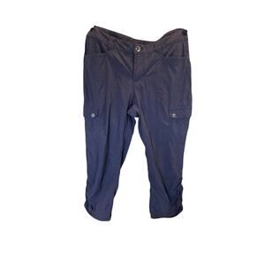 Eddie Bauer Women's Black Capri Cargo Pants Size 4